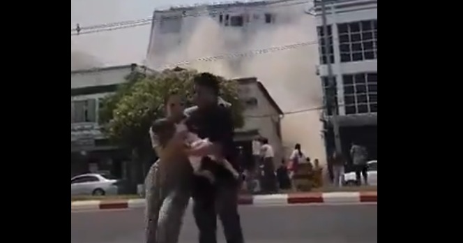 Gempa Dahsyat 7,7 M Guncang Myanmar, Menara 30 lantai Runtuh, 3 Orang Tewas